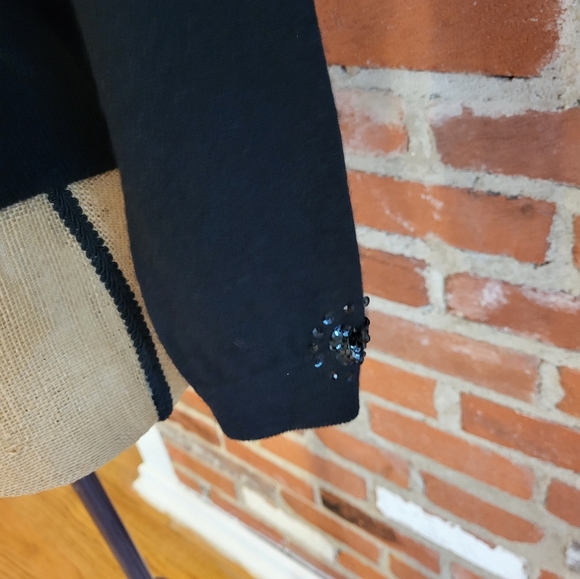 Le Roy Knitwear 60s black lambswool cropped sweater - Picture 3 of 8